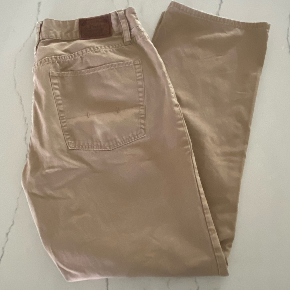 ♥️ Polo Ralph Lauren Tan Polo Dungarees 33x30